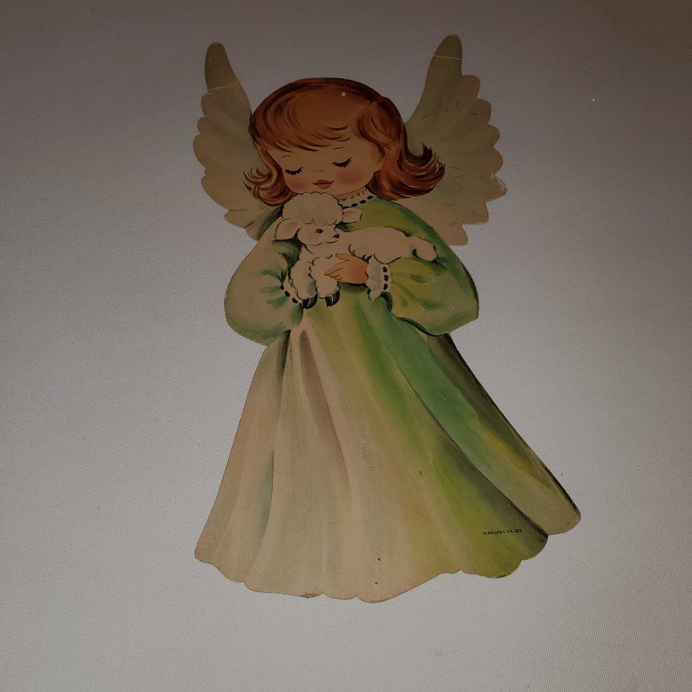VINTAGE CHRISTMAS DIE-CUT ANGEL